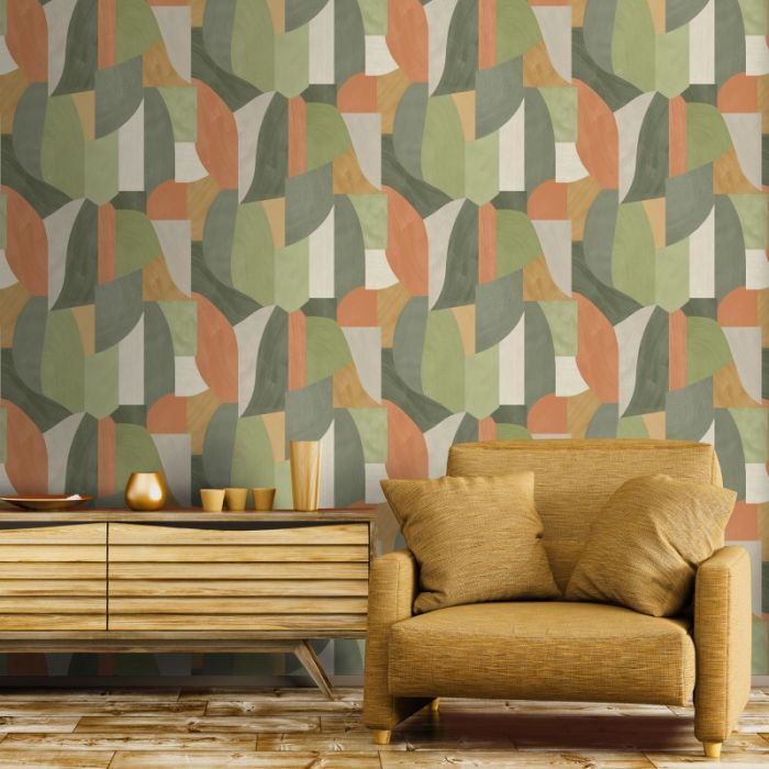 Ennedi Geometric khaki Wallpaper 
