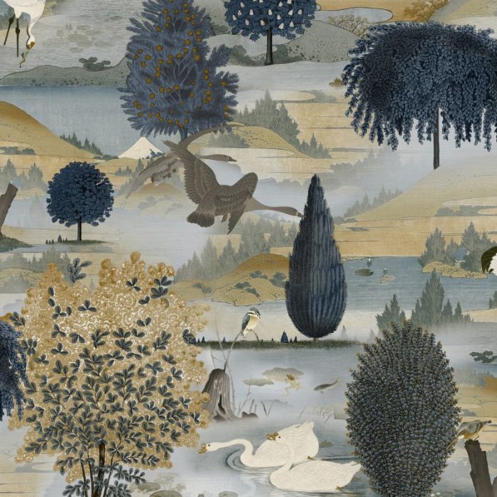 English Parks Scene Panorama Wallpaper Mural | Alison Davies Minis
