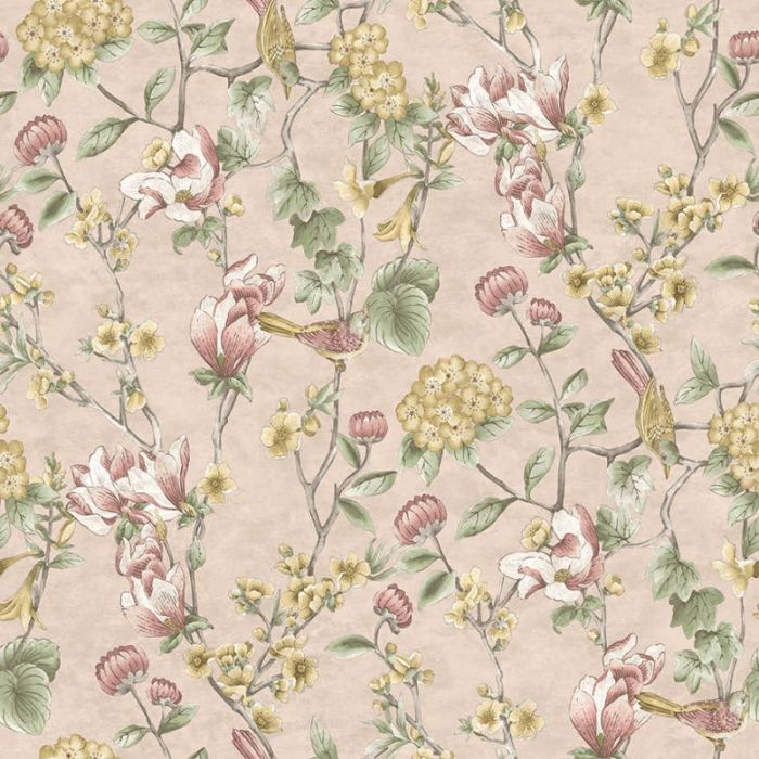 Nightingale Floral Trail Wallpaper