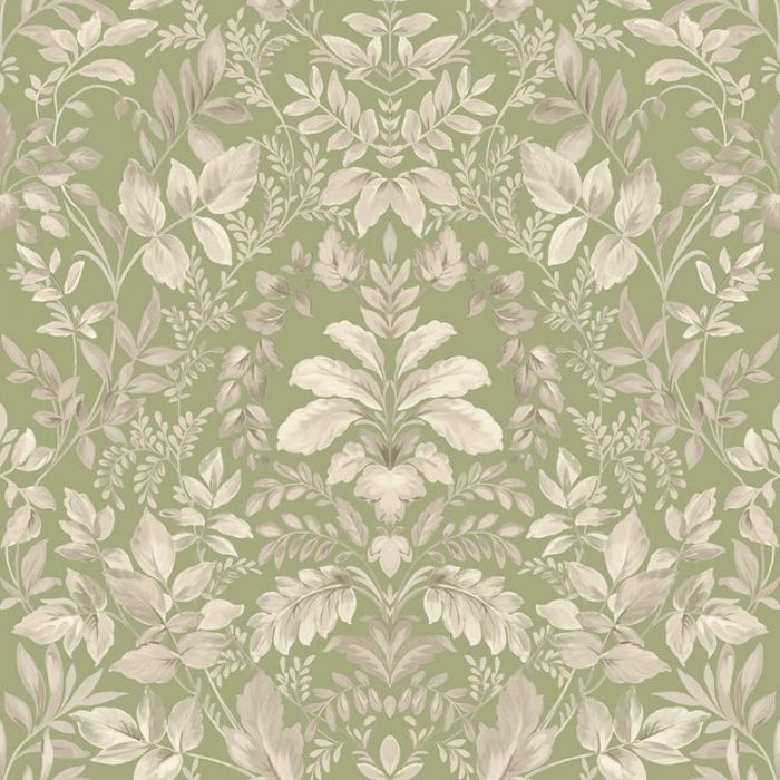 Tavira Leaf Wallpaper - Sage