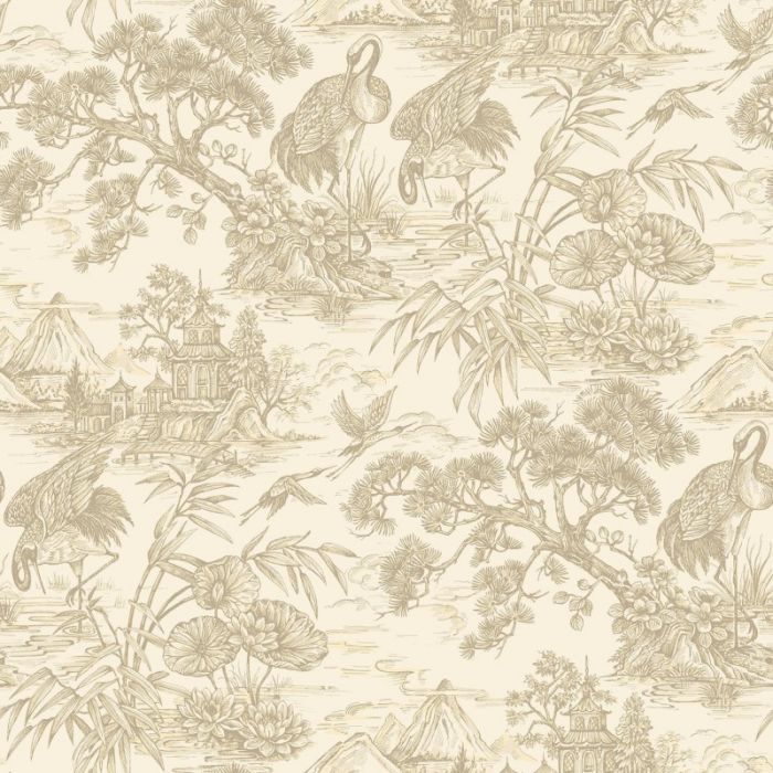 Natoru Oriental Wallpaper - Cream