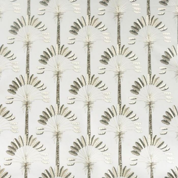 Printed Palm Palace Wallpaper - Cream & Gold 