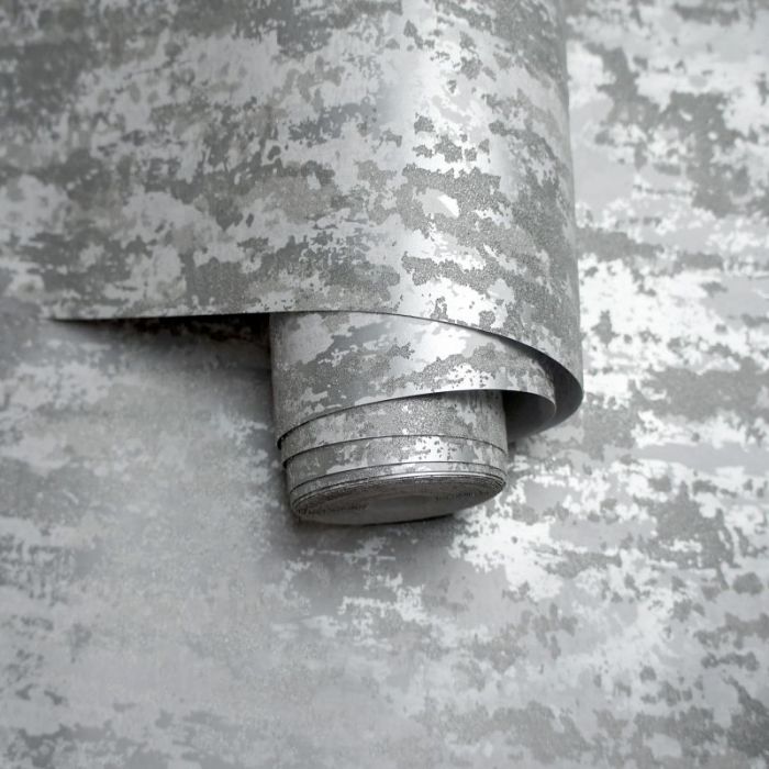 Enigma Industrial Bead Wallpaper Grey