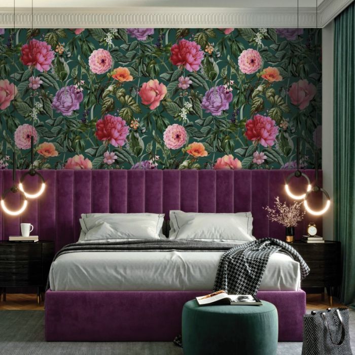 Botanicus Floral Wallpaper - Aqua
