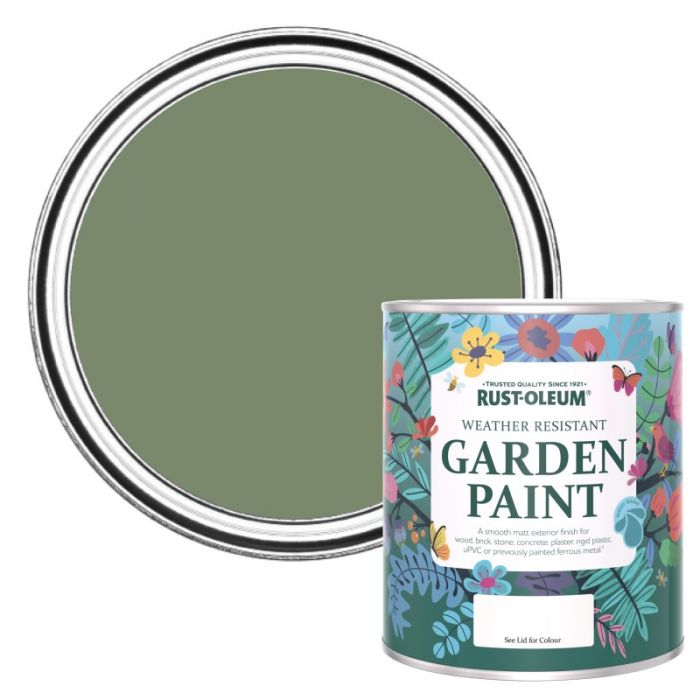 Rust-Oleum Chalky Finish Garden Paint - All Green 750ml