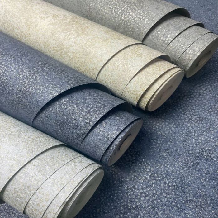 Patina Textured Metallic Industrial Wallpaper