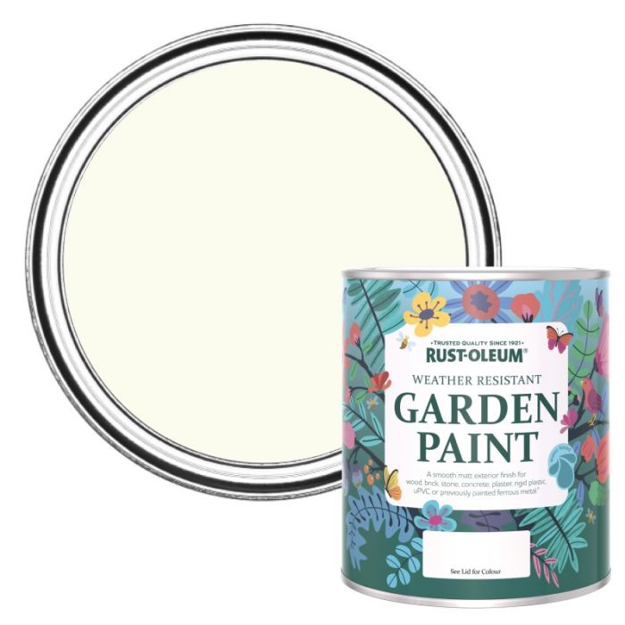 Rust-Oleum Chalky Finish Garden Paint - Antique White 750ml