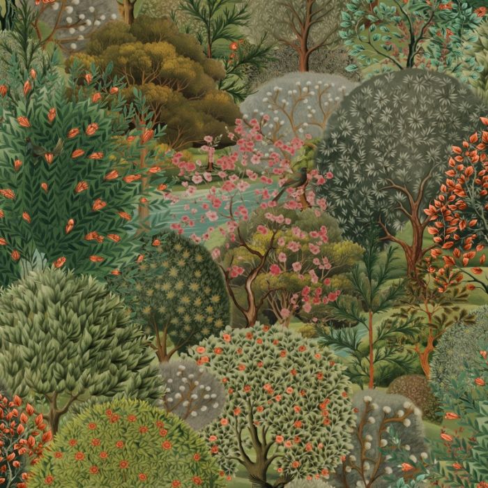 Arboretum Tree Wallpaper - Green