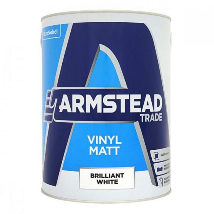 Armstead Trade Vinyl Matt Paint - Brilliant White