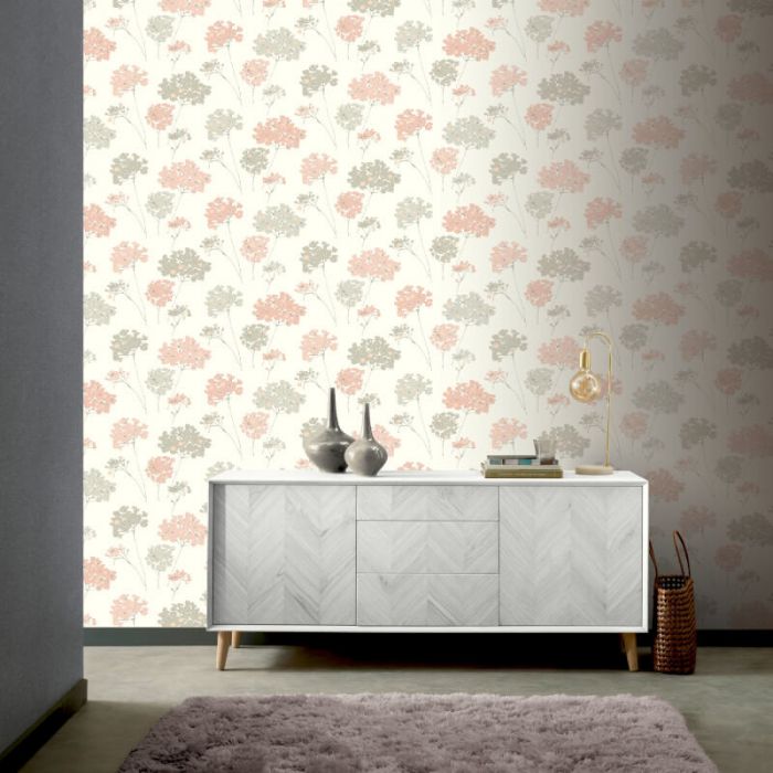Anya Floral Wallpaper Blush