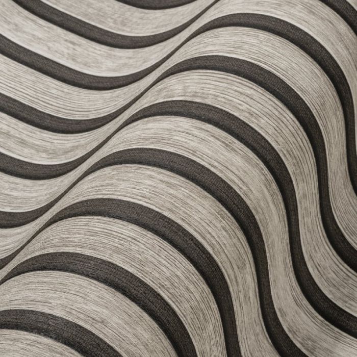 Wooden Slat 3D Wallpaper - Grey