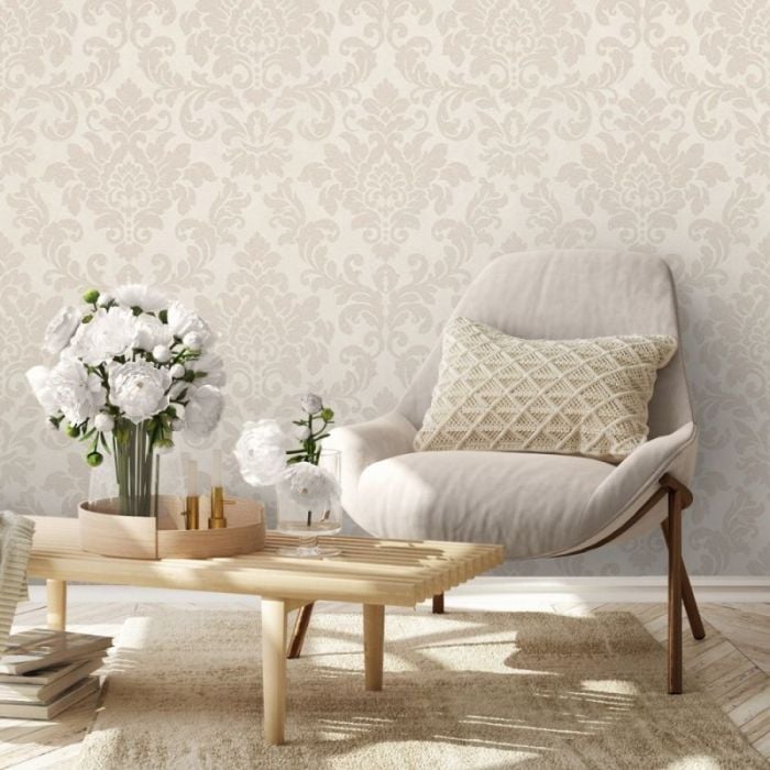 Beige Wallpaper  Cream Wallpaper  Home Flair Decor