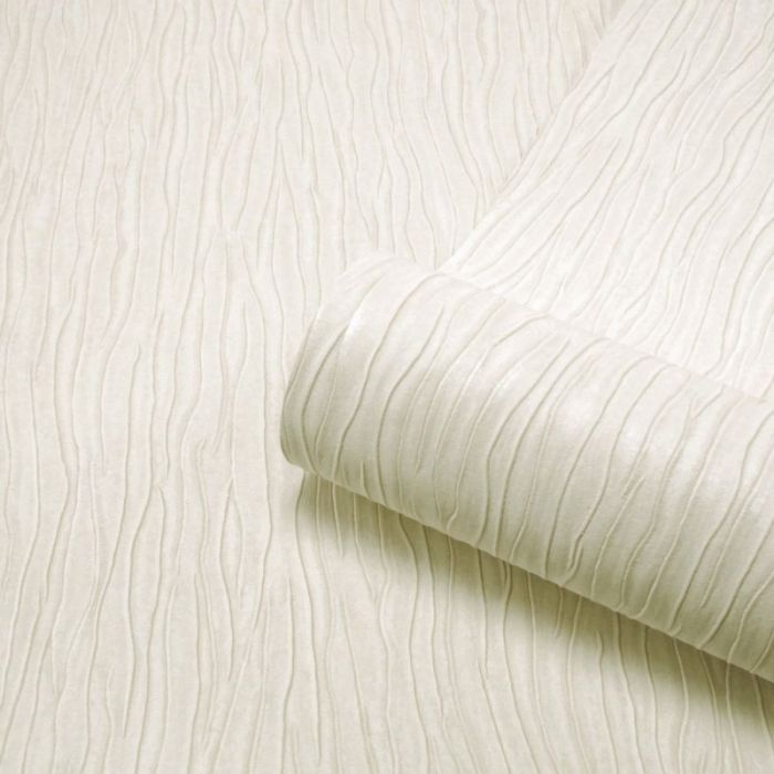 Tiffany Platinum Textured Wallpaper - Cream