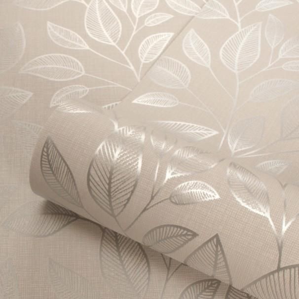 Rosemoor Metallic Leaf Wallpaper | Belgravia Decor | Decorating Centre  Online