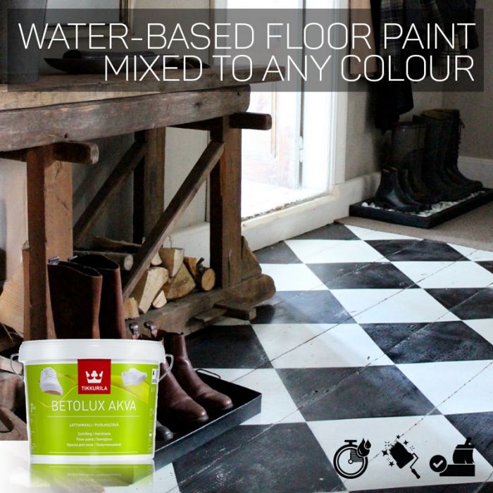 Tikkurila Betolux Akva Water-Based Floor Paint - Colour Match