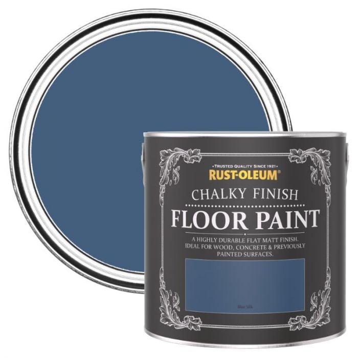 Rust-Oleum Chalky Finish Floor Paint Blue Silk 2.5L