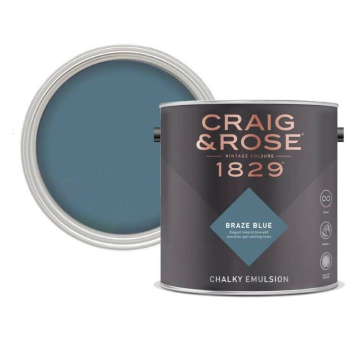 Craig & Rose Chalky Matt Emulsion Braze Blue 