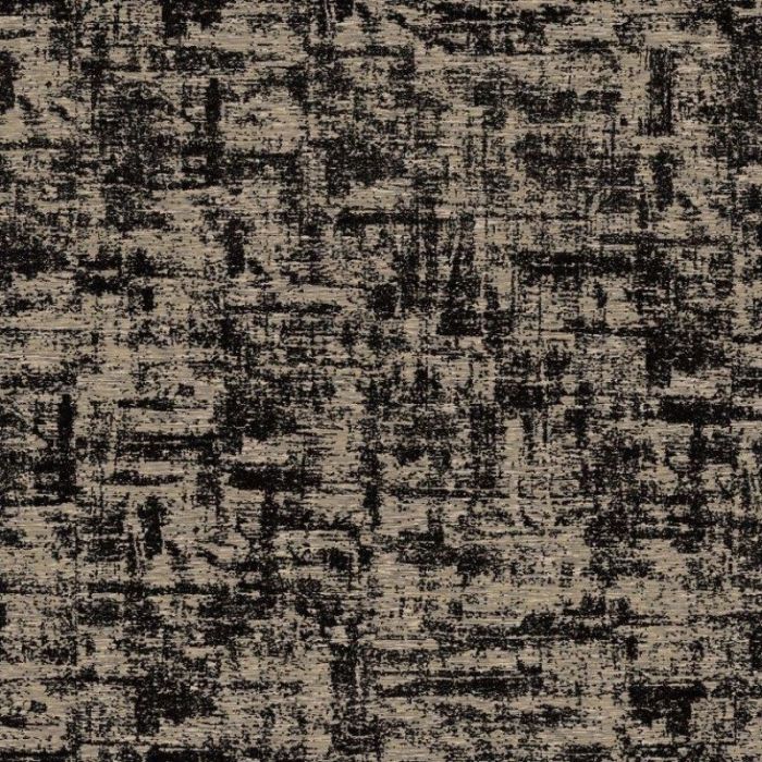 Brindle Distressed Flock Texture Wallpaper - Black