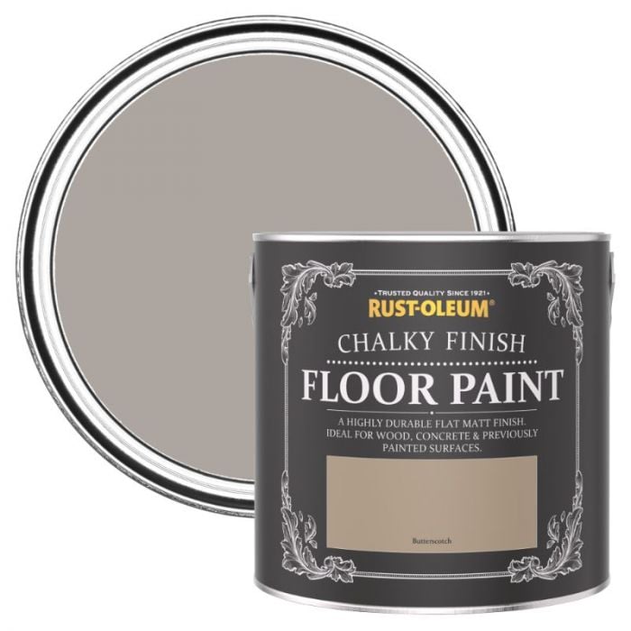Rust-Oleum Chalky Finish Floor Paint Butterscotch 2.5L