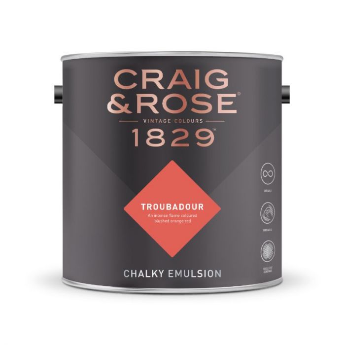 Craig & Rose Chalky Matt Emulsion Moonstone Grey 