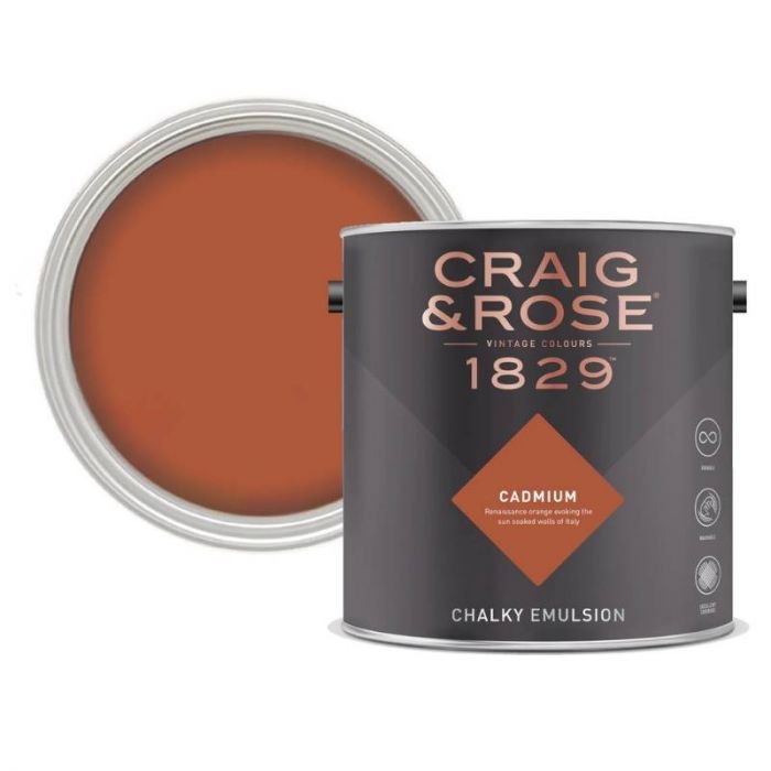 Craig & Rose Chalky Matt Emulsion Cadmium 