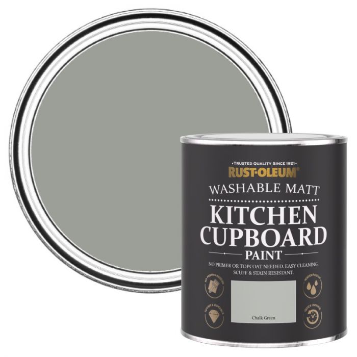 Rust-Oleum Kitchen Cupboard Paint - Chalk Green 750ml