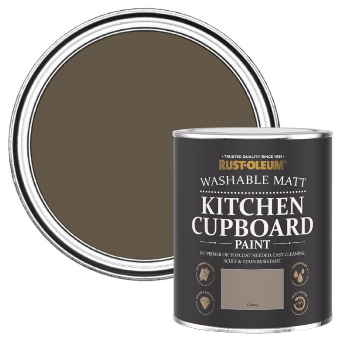 Rust-Oleum Matt Kitchen Cupboard Paint - Cocoa 750ml