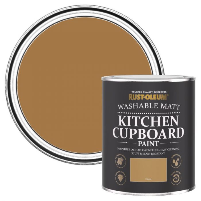 Rust-Oleum Matt Kitchen Cupboard Paint - Dijon 750ml