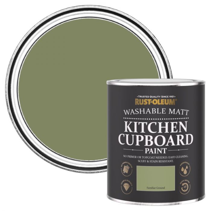 Rust-Oleum Matt Kitchen Cupboard Paint - Familiar Ground 750ml