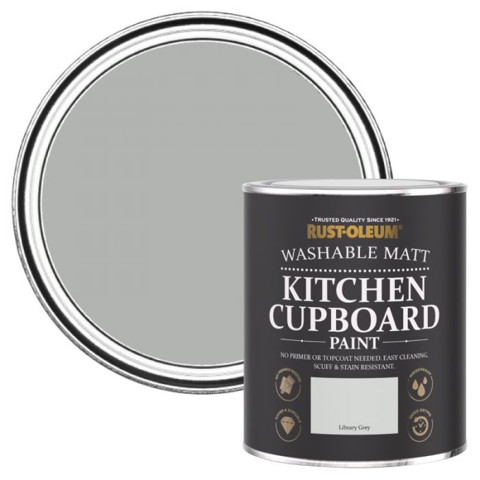 Rust-Oleum Kitchen Cupboard Paint - Library Grey 750ml