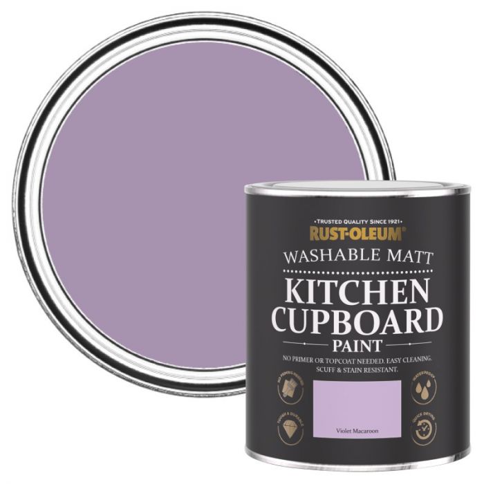 Rust-Oleum Matt Kitchen Cupboard Paint - Violet Macaroon 750ml