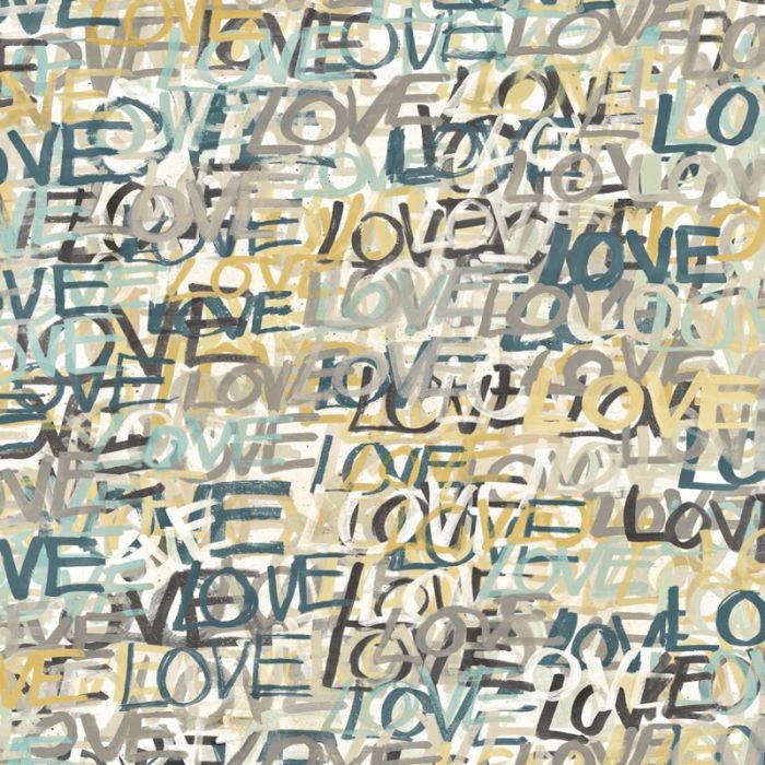 Ohpopsi Love Scribble Wallpaper Polished Cement