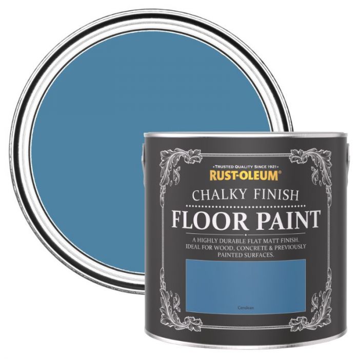 Rust-Oleum Chalky Finish Floor Paint Cerulean 2.5L