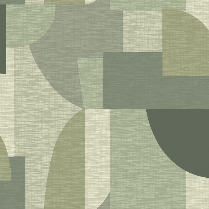 Ceruti Geometric Green Wallpaper