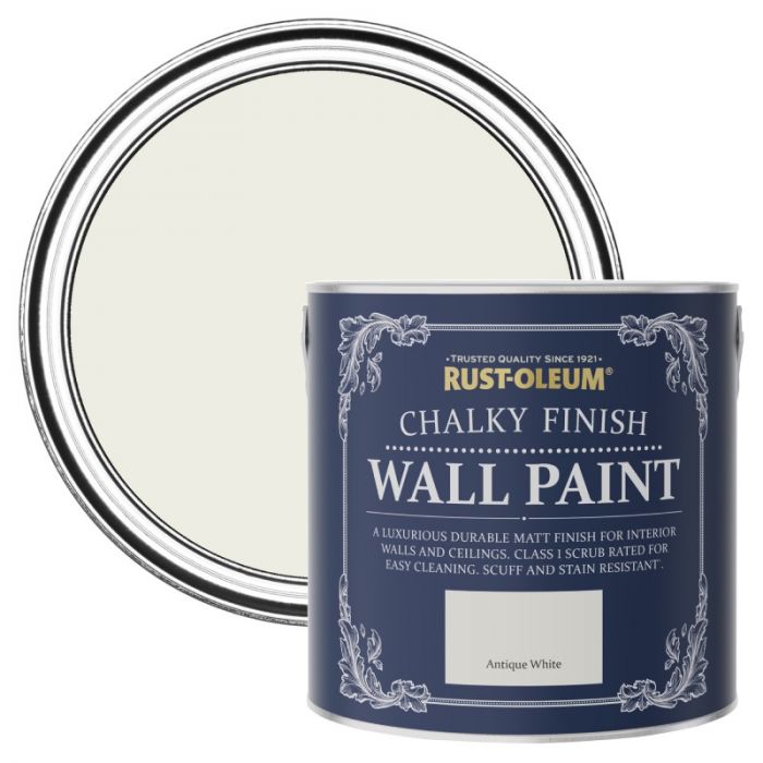 Rust-Oleum Chalky Finish Wall Paint - Antique White 2.5L