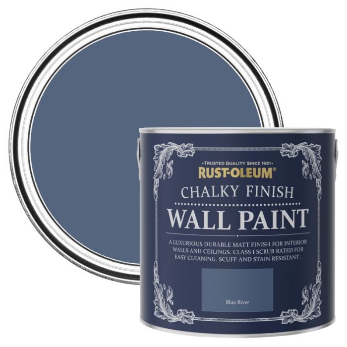 Rust-Oleum Chalky Finish Wall Paint - Blue River 2.5L