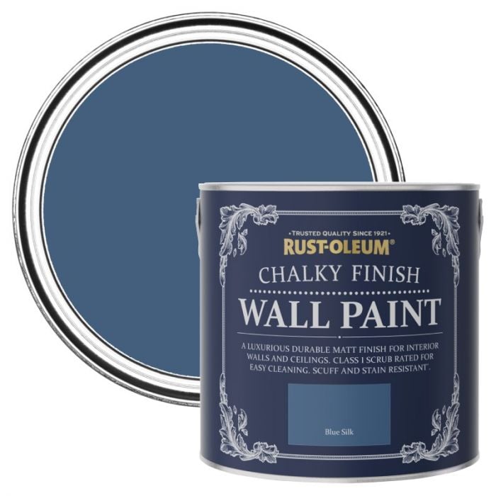 Rust-Oleum Chalky Finish Wall Paint - Blue Silk 2.5L