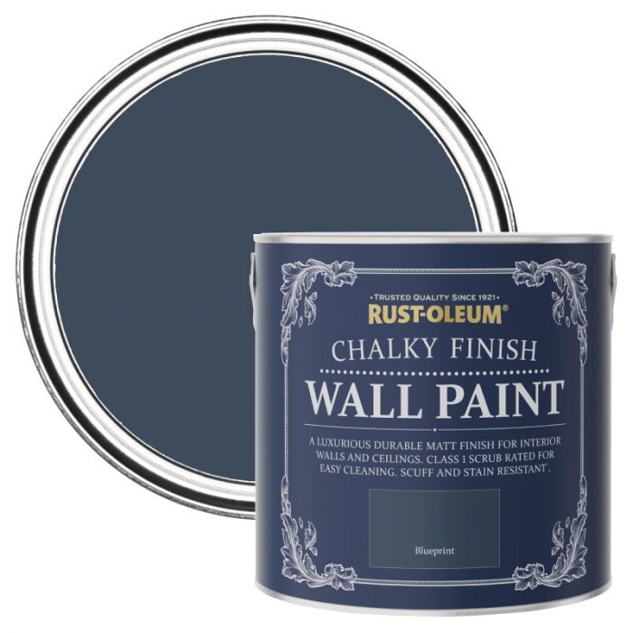 Rust-Oleum Chalky Finish Wall Paint - Blueprint 2.5L