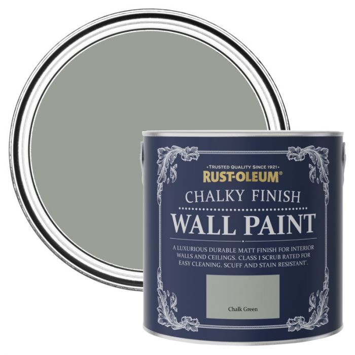 Rust-Oleum Chalky Finish Wall Paint - Chalk Green 2.5L