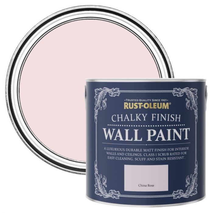 Rust-Oleum Chalky Finish Wall Paint - China Rose 2.5L