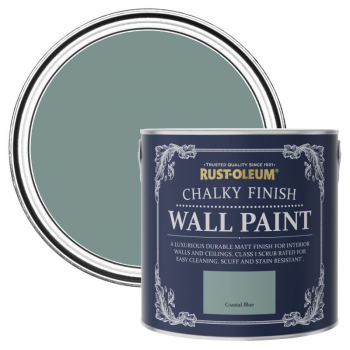 Rust-Oleum Chalky Finish Wall Paint - Coastal Blue 2.5L