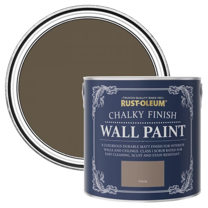 Rust-Oleum Chalky Finish Wall Paint - Cocoa 2.5L