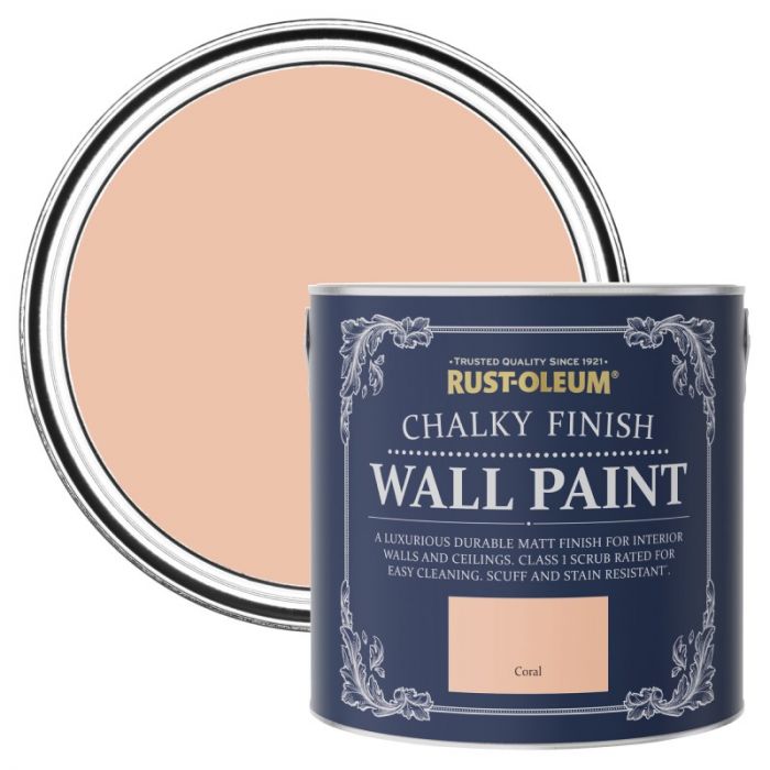 Rust-Oleum Chalky Finish Wall Paint - Coral 2.5L
