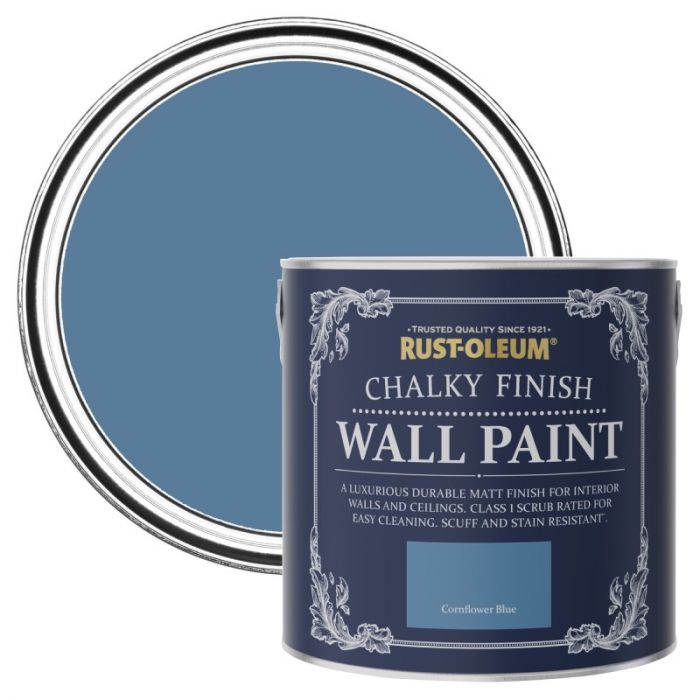 Rust-Oleum Chalky Finish Wall Paint - Cornflower Blue 2.5L