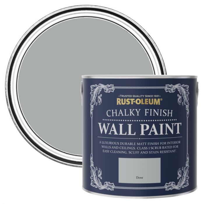 Rust-Oleum Chalky Finish Wall Paint - Dove 2.5L