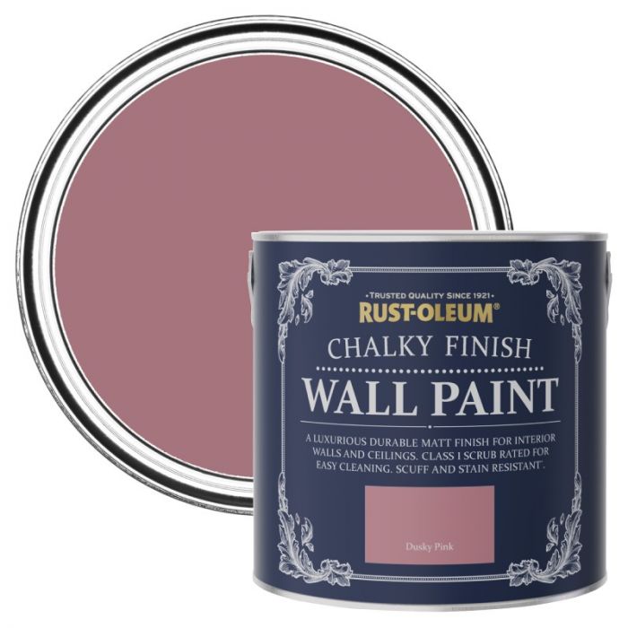 Rust-Oleum Chalky Finish Wall Paint - Dusky Pink 2.5L