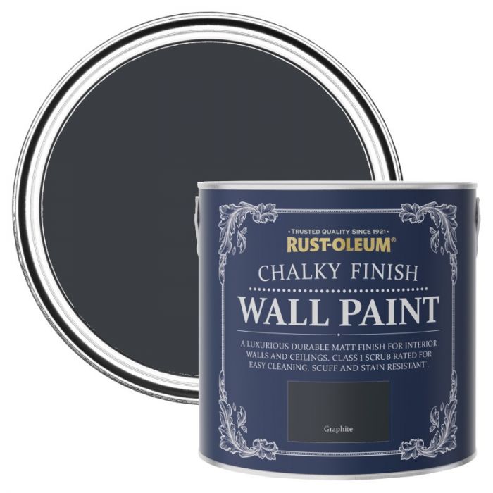 Rust-Oleum Chalky Finish Wall Paint - Graphite 2.5L