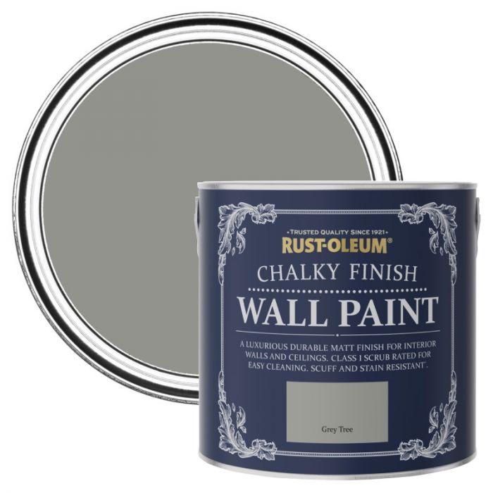 Rust-Oleum Chalky Finish Wall Paint - Grey Tree 2.5L