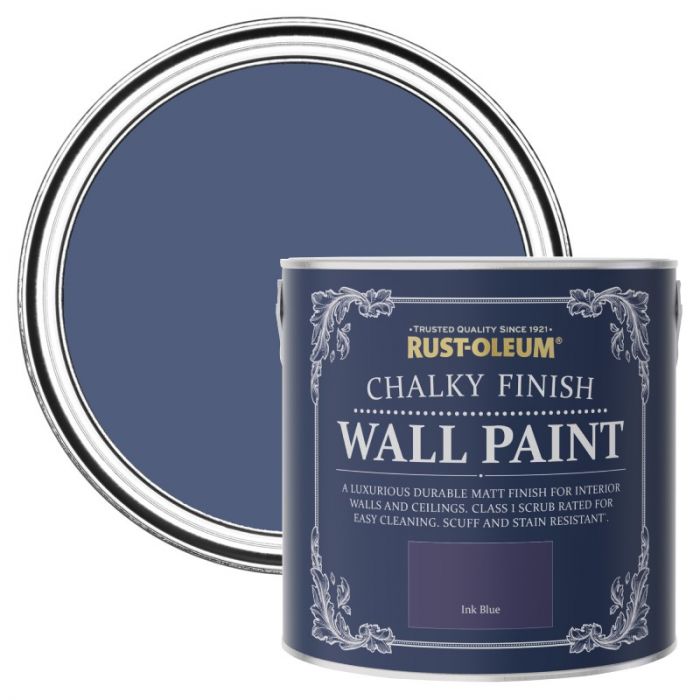 Rust-Oleum Chalky Finish Wall Paint  - Ink Blue 2.5L
