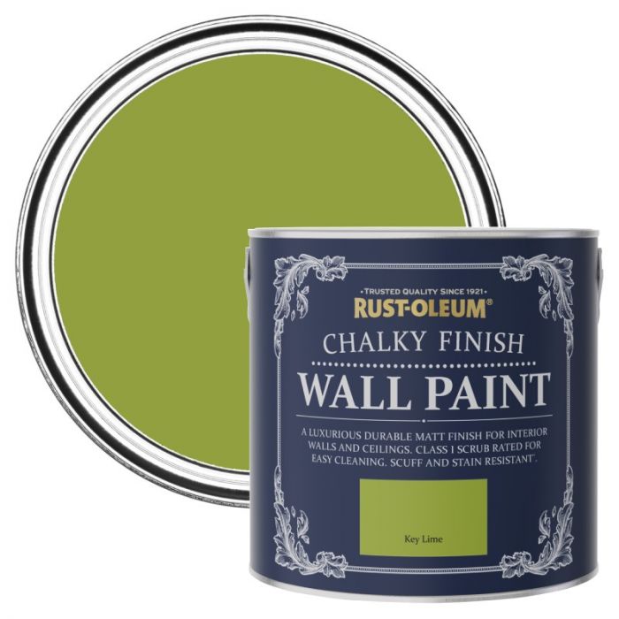 Rust-Oleum Chalky Finish Wall Paint - Key Lime 2.5L